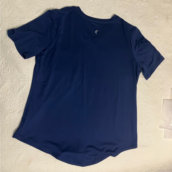 Zyia Navy Go To V neck tee - Picture 2 of 3